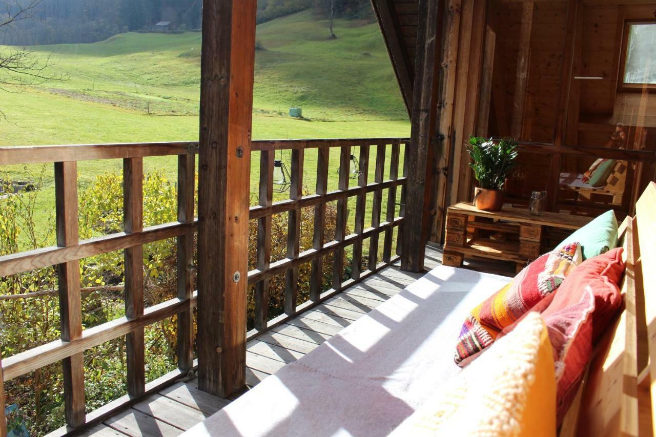 Ferienwohnung Haus am Wasserfall Mellau Exterior foto